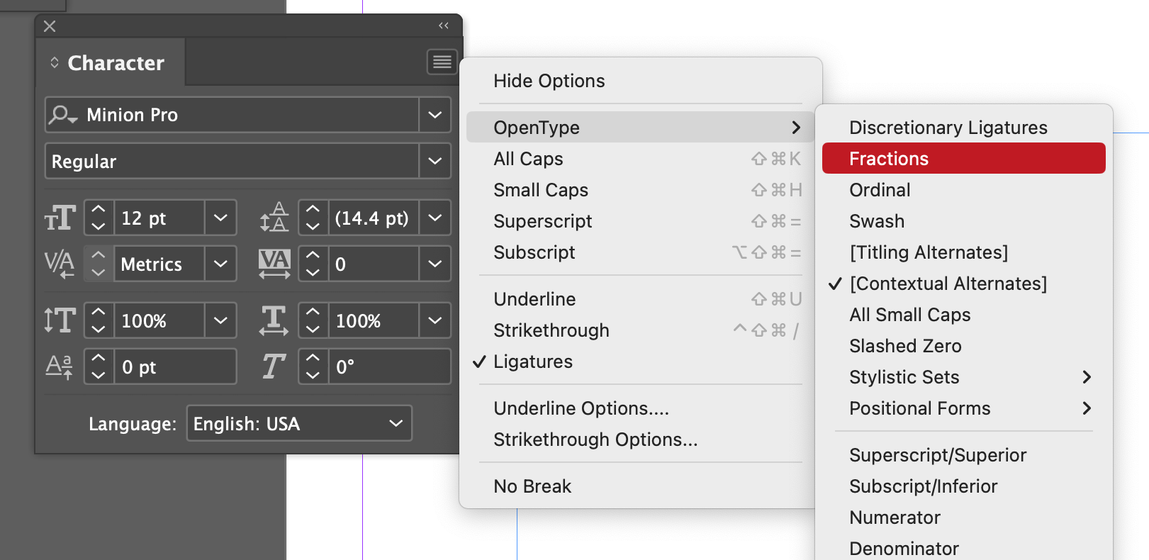 Easy Fractions in Adobe InDesign SteveZ DesignZ